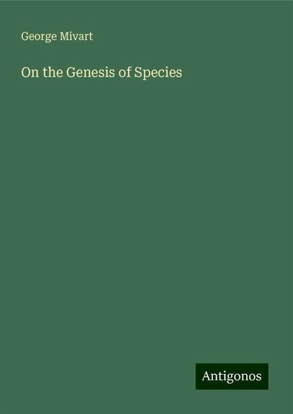 On the Genesis of Species On the Genesis of Species