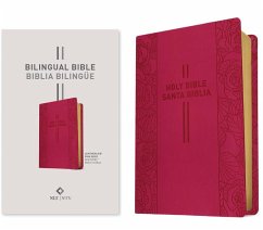 Cover Bilingual Bible / Biblia Bilingüe Nlt/Ntv (Leatherlike, Pink Rose)