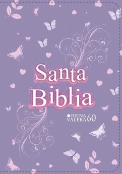 Biblia Rvr 1960 Compacta Símil Piel Juvenil Mariposa Lila (Bible Rvr 1960 Compact Size Leatherlike Youth Lilac Butterfly (Spanish Edition) - Reina Valera 1960