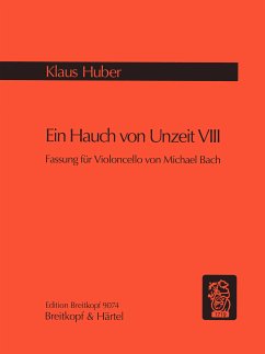 Cover Ein Hauch von Unzeit VIII für Violoncello