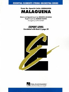 Cover Ernesto Lecuona, Malaguena Streichensemble Partitur + Stimmen