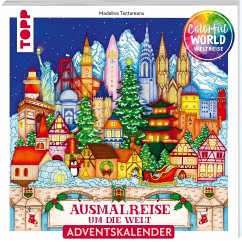 Cover Colorful Christmas Weltreise - Weihnachtliche Ausmalreise um die Welt