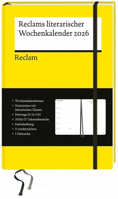 Cover Reclams literarischer Wochenkalender 2026