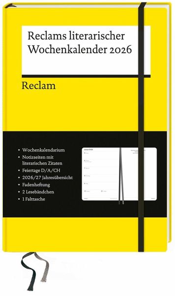 Reclams literarischer Wochenkalender 2026 Reclams literarischer Wochenkalender 2026