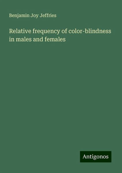 Relative frequency of color-blindness in males and females Relative frequency of color-blindness in males and females