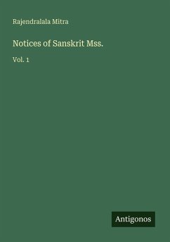 Cover Notices of Sanskrit Mss.