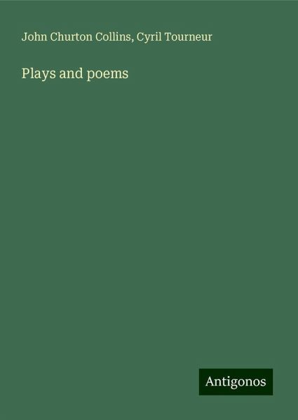 Plays and poems Plays and poems