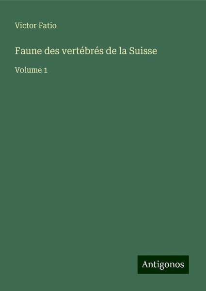 Faune des vertébrés de la Suisse