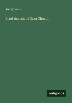 Cover Brief Annals of Zion Church
