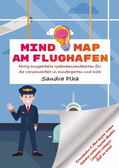 Cover KitaFix-Mindmap Am Flughafen (Fertig ausgearbeitete Gedankenlandkarten für die Vorschularbeit in Kindergarten und Kita)