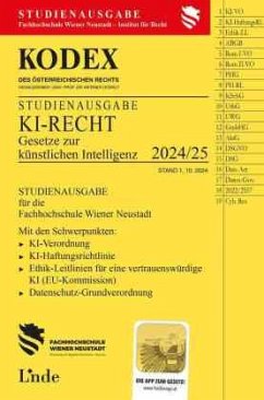 Cover KODEX Studienausgabe KI-Recht 2024/25
