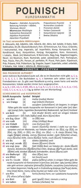 Leporello: Poln. Kurzgrammatik - kompl. Gramm. im Überblick Leporello: Poln. Kurzgrammatik - kompl. Gramm. im Überblick