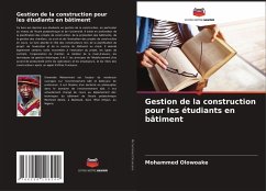 Cover Gestion de la construction pour les étudiants en bâtiment