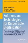 Solutions and Technologies for Responsible Digitalization