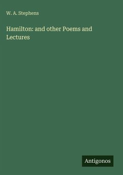 Cover Hamilton: and other Poems and Lectures