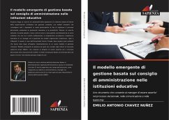 Cover Il modello emergente di gestione basata sul consiglio di amministrazione nelle istituzioni educative