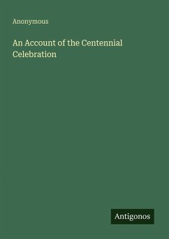 Cover An Account of the Centennial Celebration