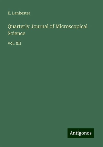 Quarterly Journal of Microscopical Science Quarterly Journal of Microscopical Science