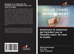 Cover Analizzare la selezione dei fornitori con la filosofia Lean: Un caso di studio