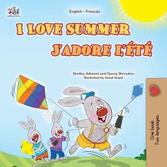 Cover I Love Summer (English French Bilingual Children's Book)
