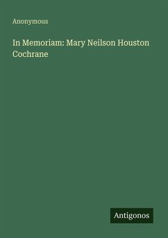Cover In Memoriam: Mary Neilson Houston Cochrane