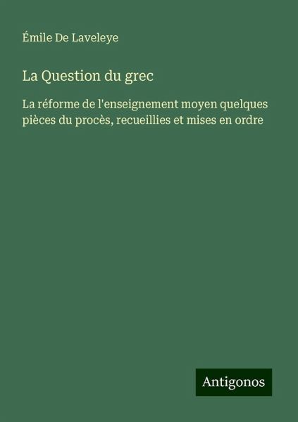 La Question du grec