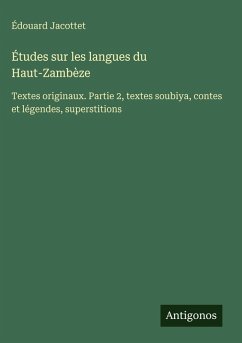 Cover Études sur les langues du Haut-Zambèze