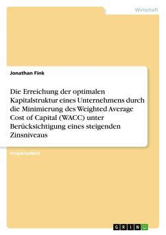 Die Erreichung der optimalen Kapitalstruktur eines Unternehmens durch die Minimierung des Weighted Average Cost of Capital (WACC) unter Berücksichtigung eines steigenden Zinsniveaus - Fink, Jonathan