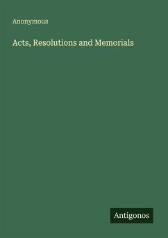 Cover Acts, Resolutions and Memorials