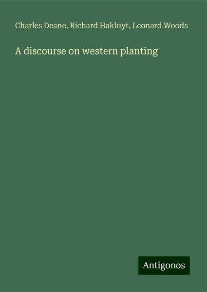 A discourse on western planting