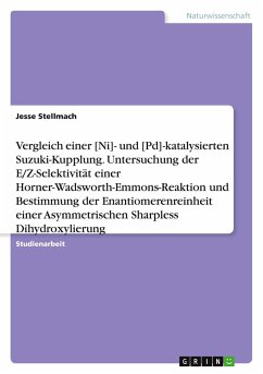 Vergleich einer [Ni]- und [Pd]-katalysierten Suzuki-Kupplung. Untersuchung der E/Z-Selektivität einer Horner-Wadsworth-Emmons-Reaktion und Bestimmung der Enantiomerenreinheit einer Asymmetrischen Sharpless Dihydroxylierung