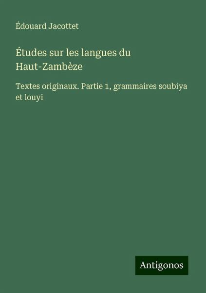 Études sur les langues du Haut-Zambèze