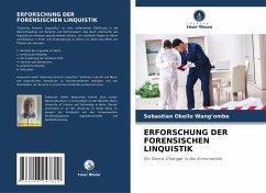 Cover ERFORSCHUNG DER FORENSISCHEN LINQUISTIK
