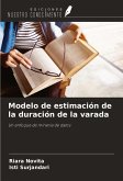 Modelo de estimación de la duración de la varada Modelo de estimación de la duración de la varada