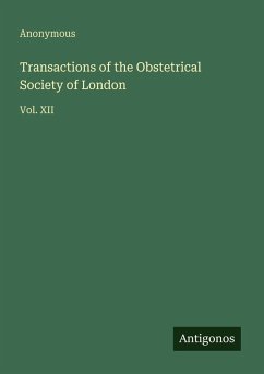 Cover Transactions of the Obstetrical Society of London