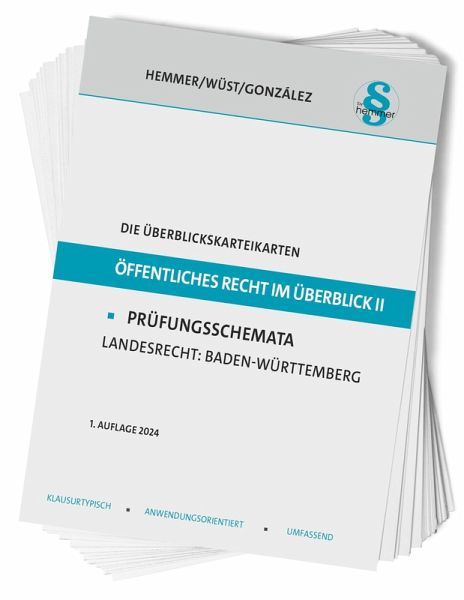 Die Überblickskarteikarten Öffentliches Recht im Überblick II Die Überblickskarteikarten Öffentliches Recht im Überblick II