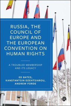 Cover Russia, the Council of Europe and the European Convention on Human Rights