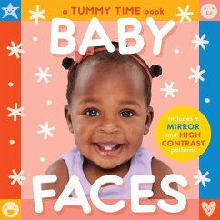 Cover Baby Faces (a Tummy Time, High Contrast, Accordian Board Book with Mirror for Infants)