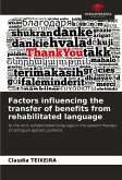 Factors influencing the transfer of benefits from rehabilitated language Factors influencing the transfer of benefits from rehabilitated language