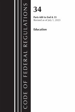 Cover Code of Federal Regulations, Title 34 Education 680-End & Title 35 2023