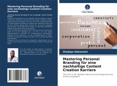 Cover Mastering Personal Branding für eine nachhaltige Content Creation Karriere