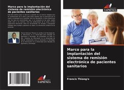 Cover Marco para la implantación del sistema de remisión electrónica de pacientes sanitarios