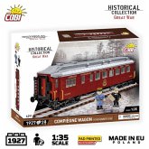 COBI Historical Collection 6291 - Compiègne Wagon (11 November 1918), Speisewagen Orient Express, Bausatz 1:35, 1927 Klemmbausteine/2 Figuren COBI Historical Collection 6291 - Compiègne Wagon (11 November 1918), Speisewagen Orient Express, Bausatz 1:35, 1927 Klemmbausteine/2 Figuren