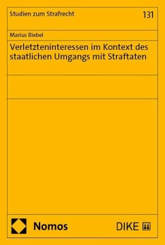Cover Verletzteninteressen im Kontext des staatlichen Umgangs mit Straftaten