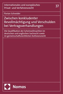 Cover Zwischen konkludenter Bevollmächtigung und Verschulden bei Vertragsverhandlungen (eBook, PDF)