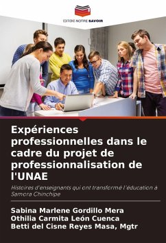 Cover Expériences professionnelles dans le cadre du projet de professionnalisation de l'UNAE