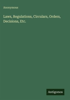 Cover Laws, Regulations, Circulars, Orders, Decisions, Etc.