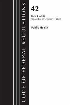 Cover Code of Federal Regulations, Title 42 Public Health 1-399, Revised as of October 1, 2023