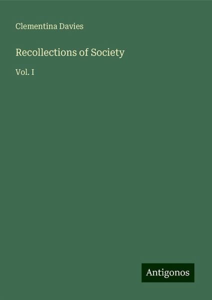 Recollections of Society Recollections of Society