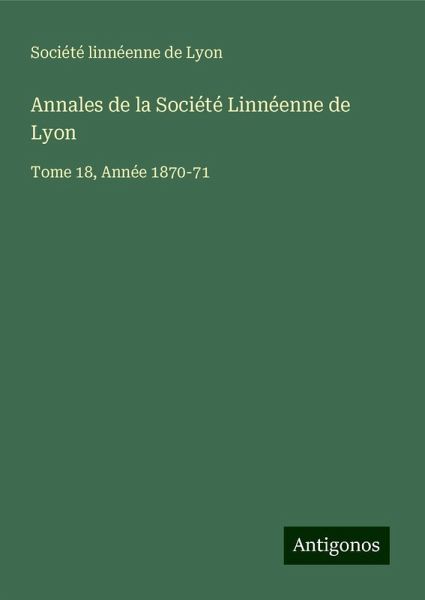 Annales de la Société Linnéenne de Lyon Annales de la Société Linnéenne de Lyon